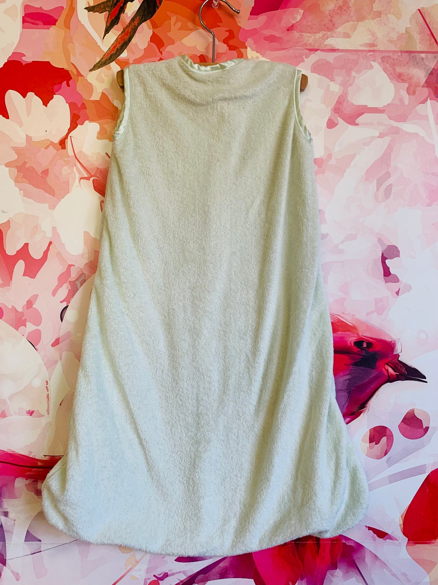 Halo sleep sack. Light sage green fleece. Size Small 0-6m