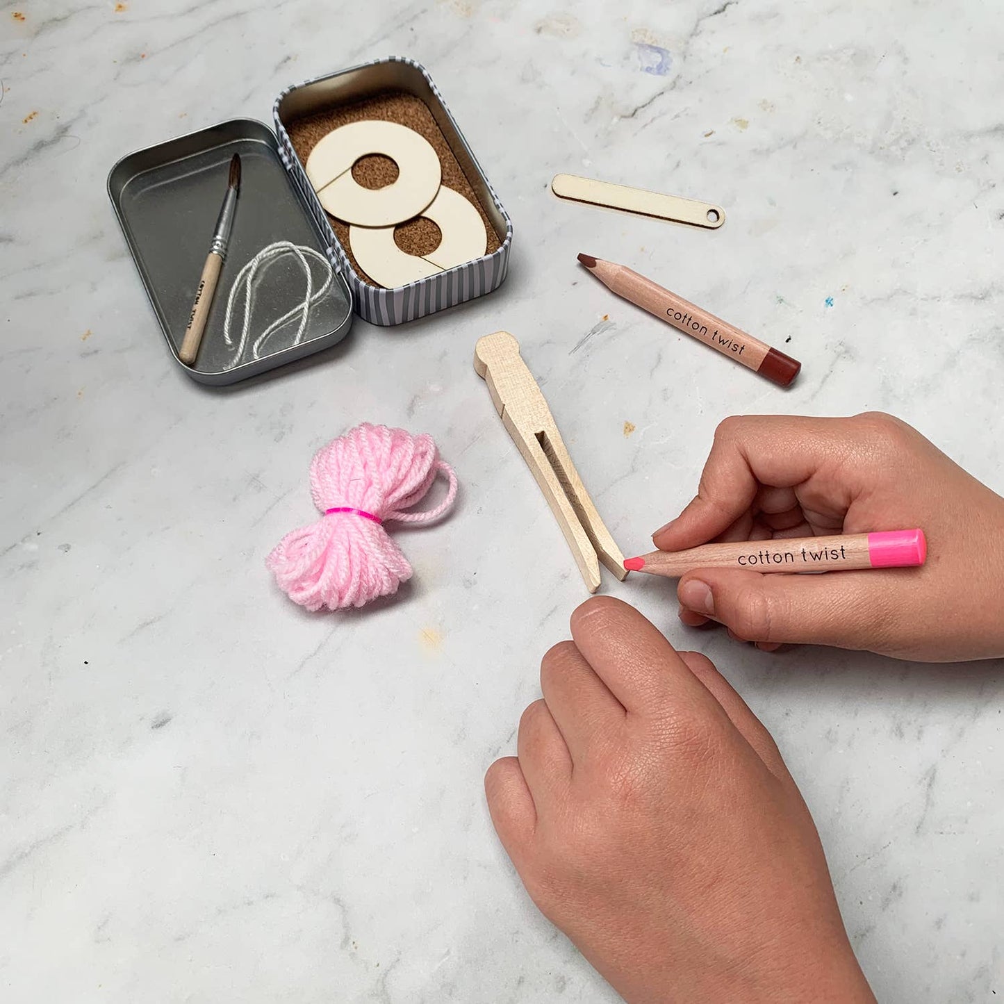 Cotton Twist - Make Your Own Pom Pom Ballerina Gift Kit