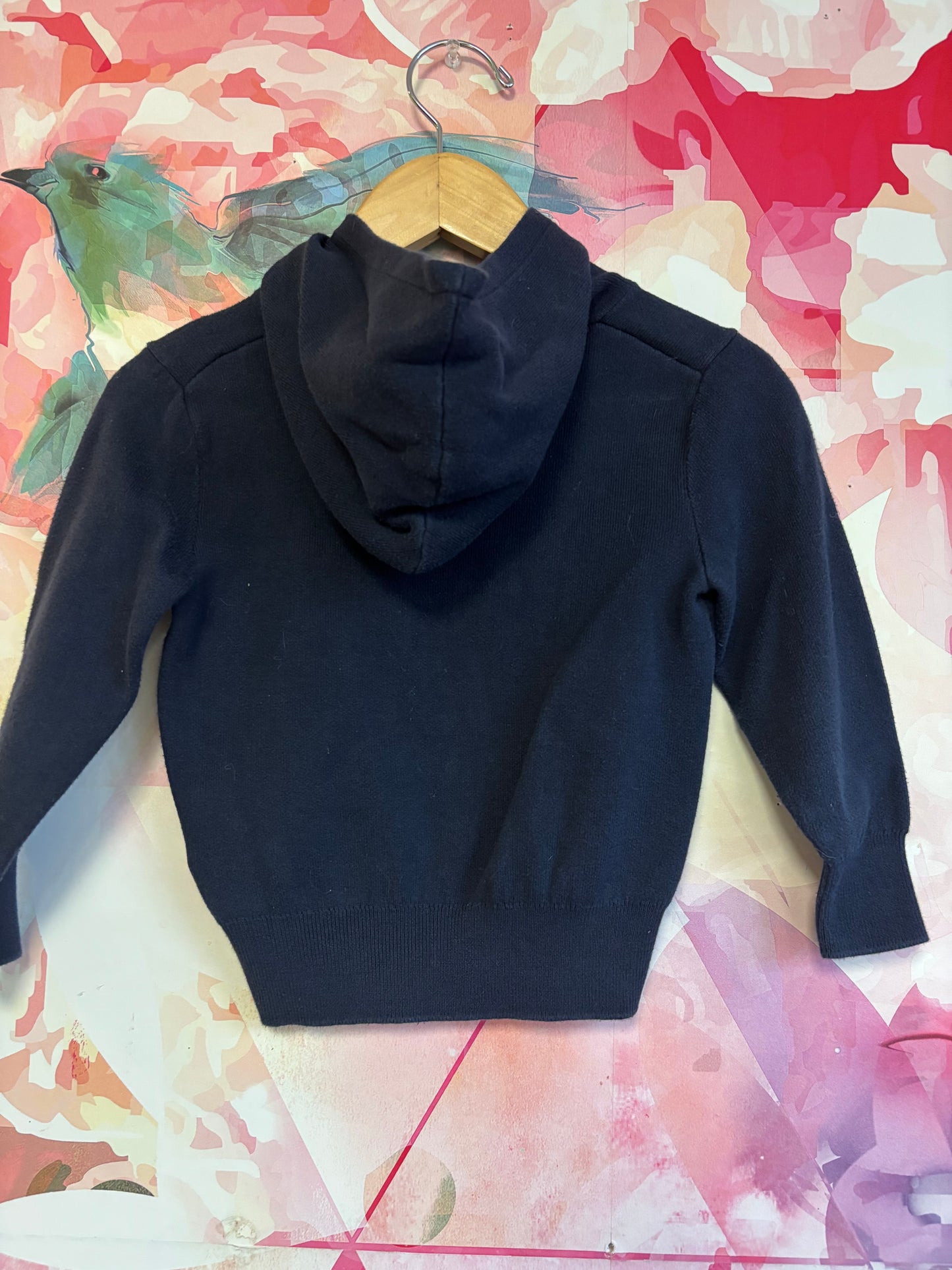 Polo Ralph Lauren navy blue hoodie with logo. Size 3T