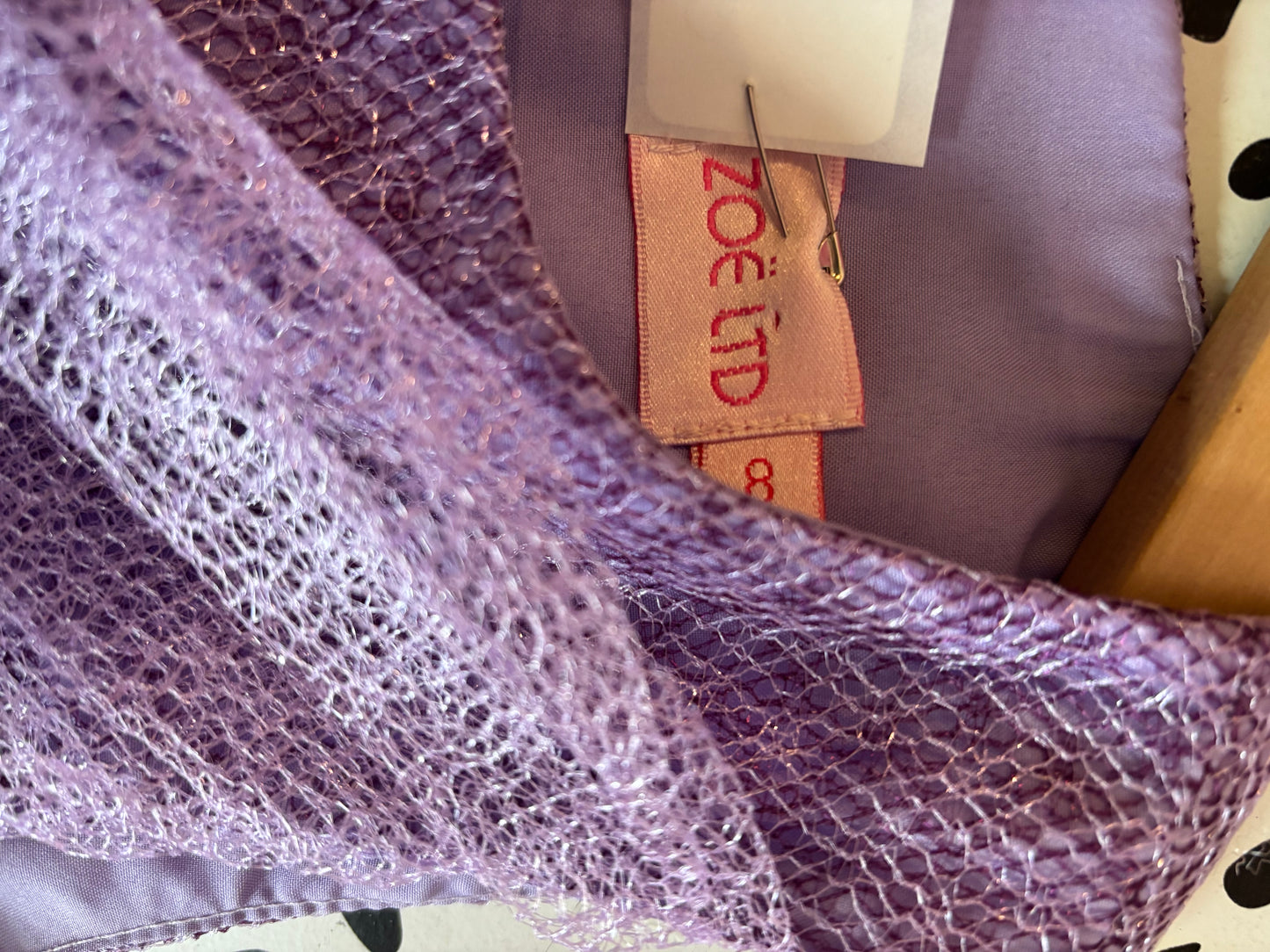 Zoe Ltd. Purple sleeveless dress with full skirt. Size 8.