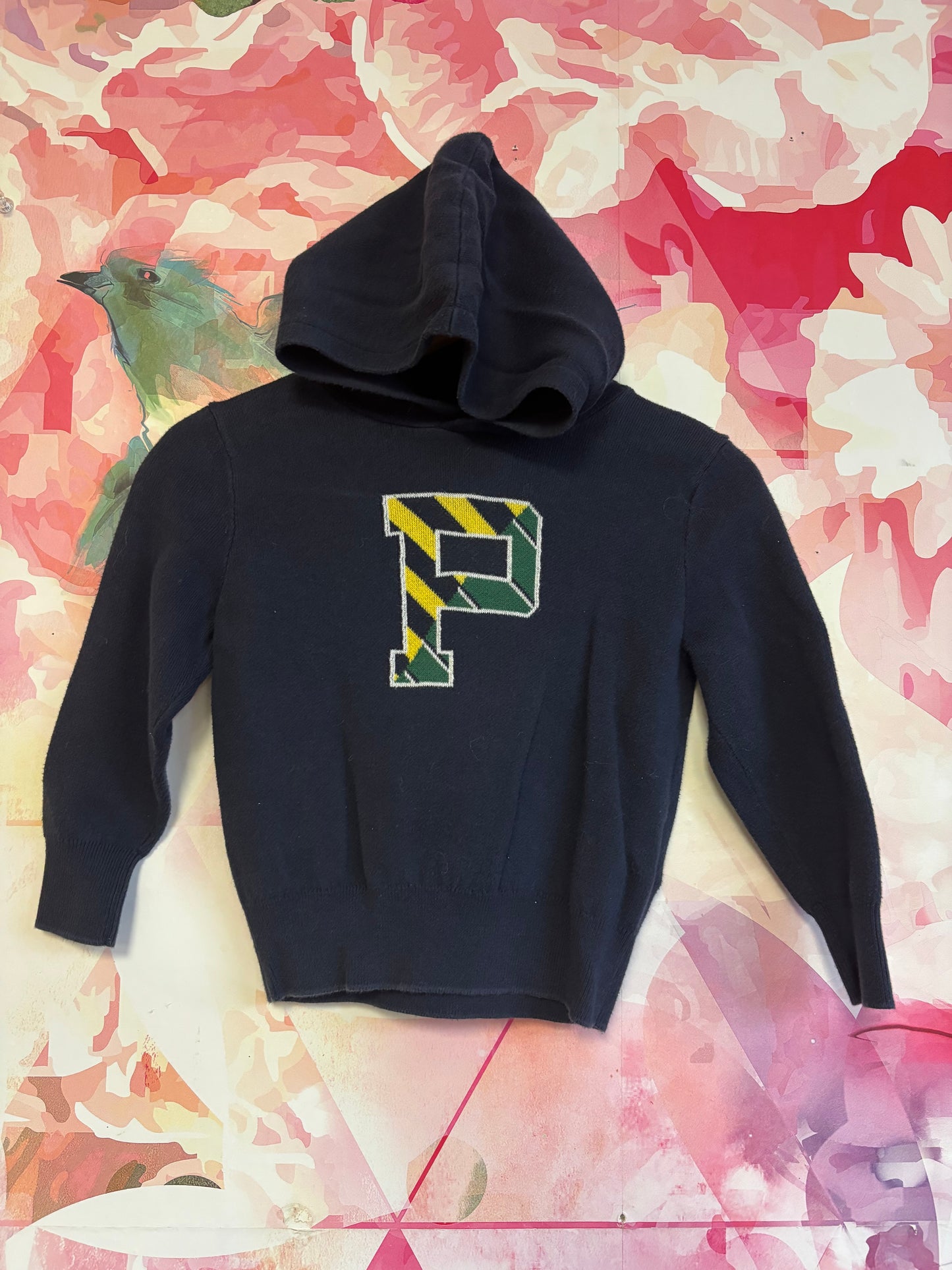 Polo Ralph Lauren navy blue hoodie with logo. Size 3T