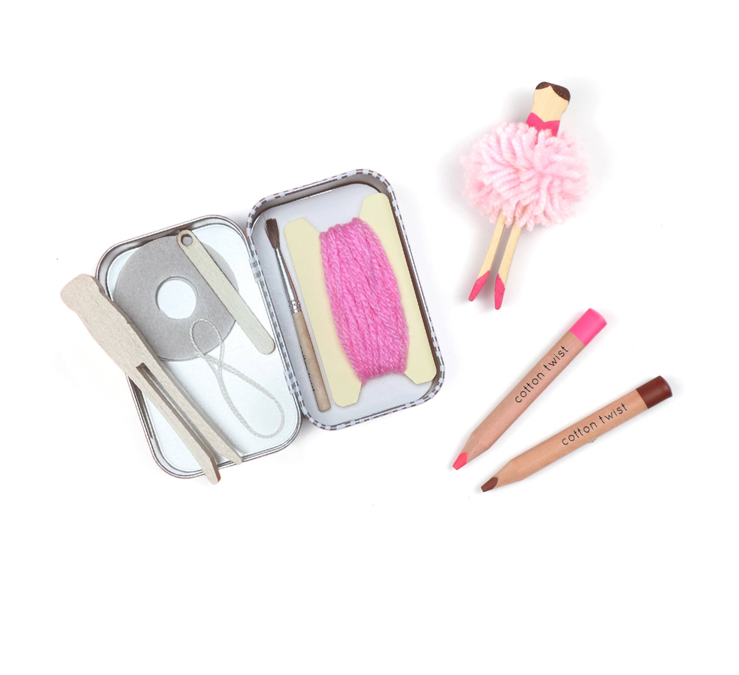 Cotton Twist - Make Your Own Pom Pom Ballerina Gift Kit