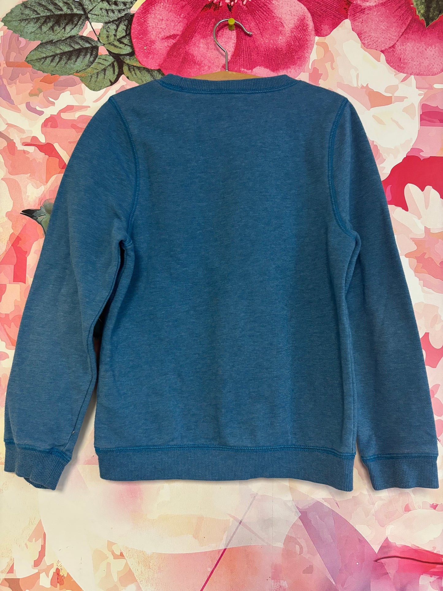 The North Face Evolution Crew sweatshirt in Algae Blue. Size 7/8.