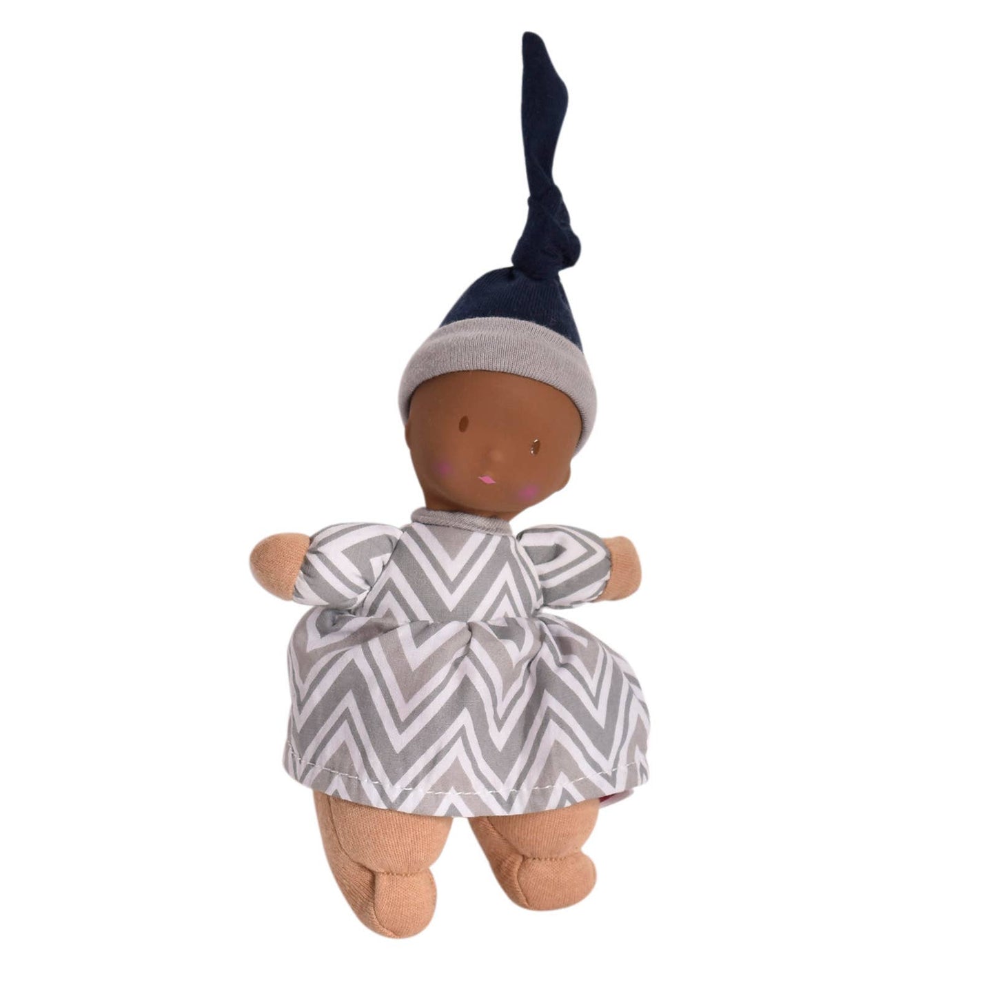 Tikiri Toys LLC - Precious Dark Skin Doll with Rubber Head