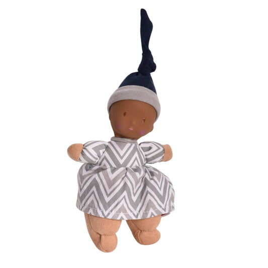 Tikiri Toys LLC - Precious Dark Skin Doll with Rubber Head TTDoll