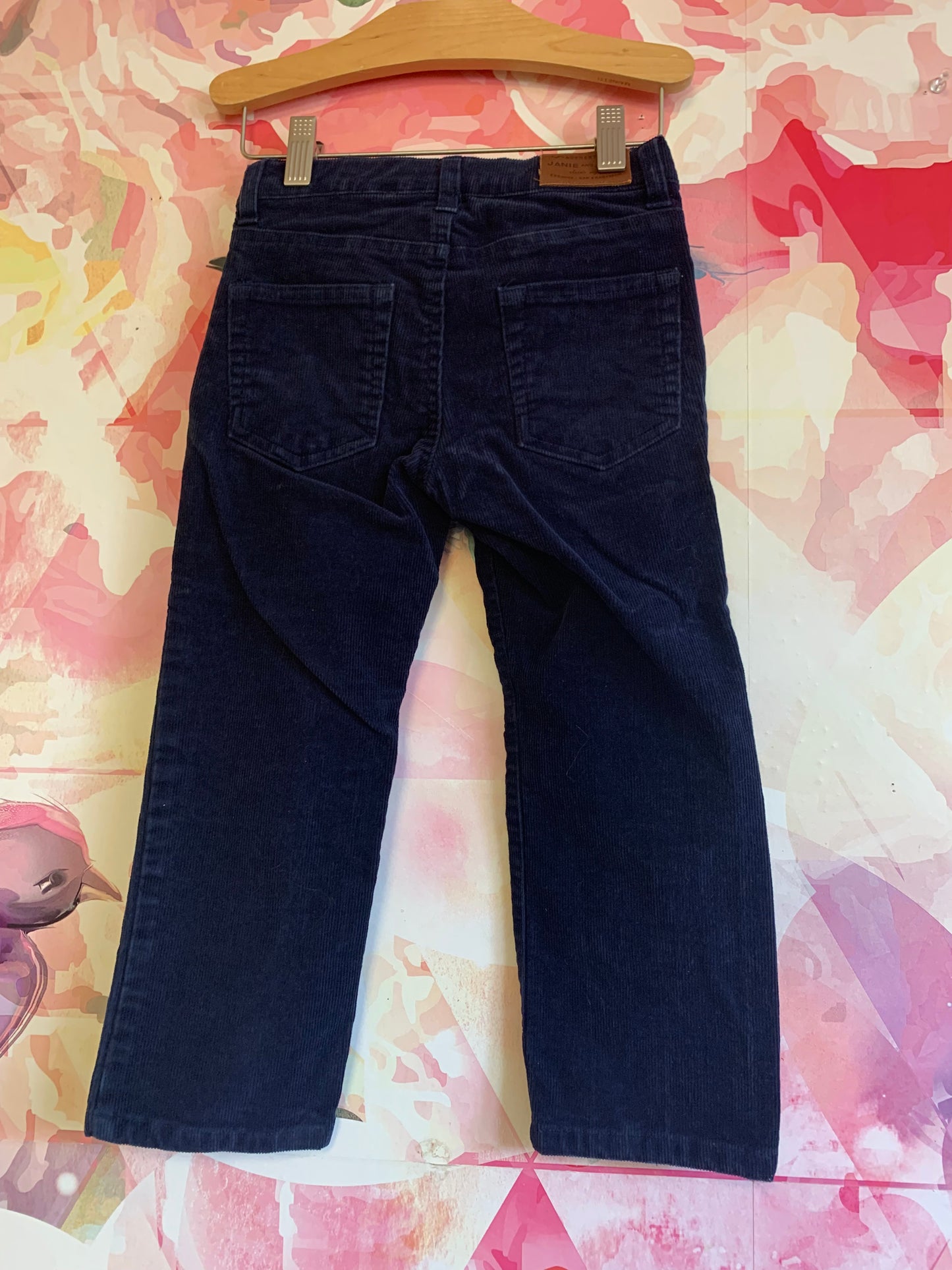 Janie & Jack navy blue straight leg corduroy pants. Size 4T