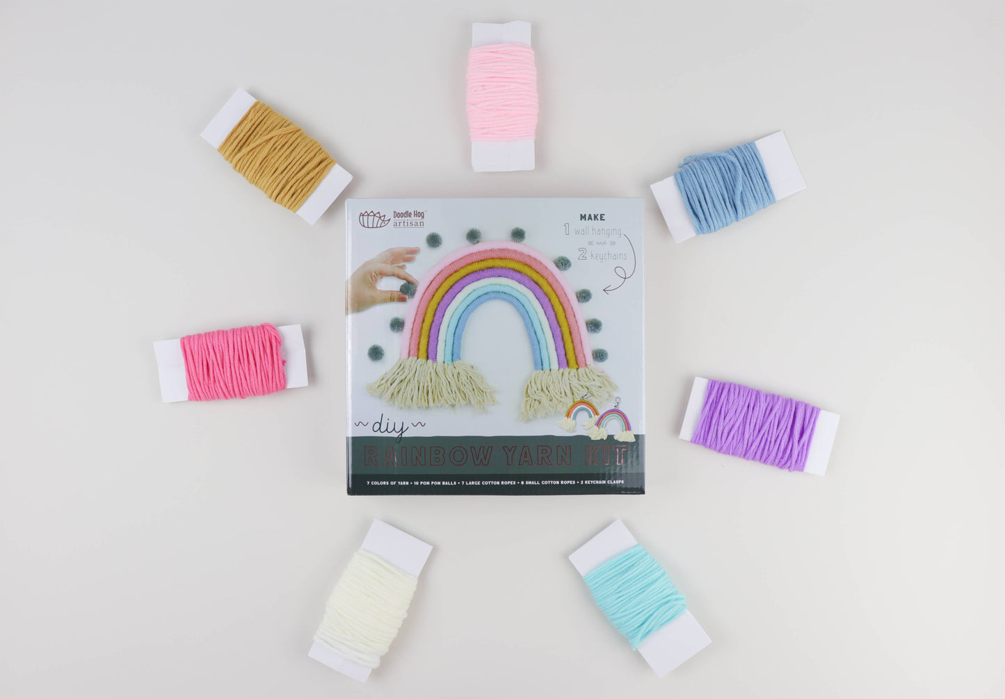 Doodle Hog - DIY Rainbow Yarn Bedroom Decor (Nursery Decor)