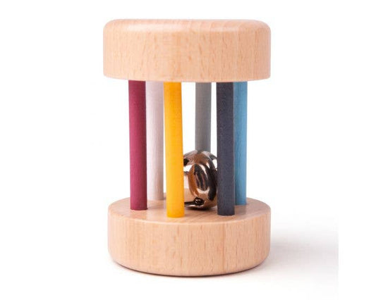 Bigjigs Toys - Wooden Roll Rattle - FSC 100% TTInstrument