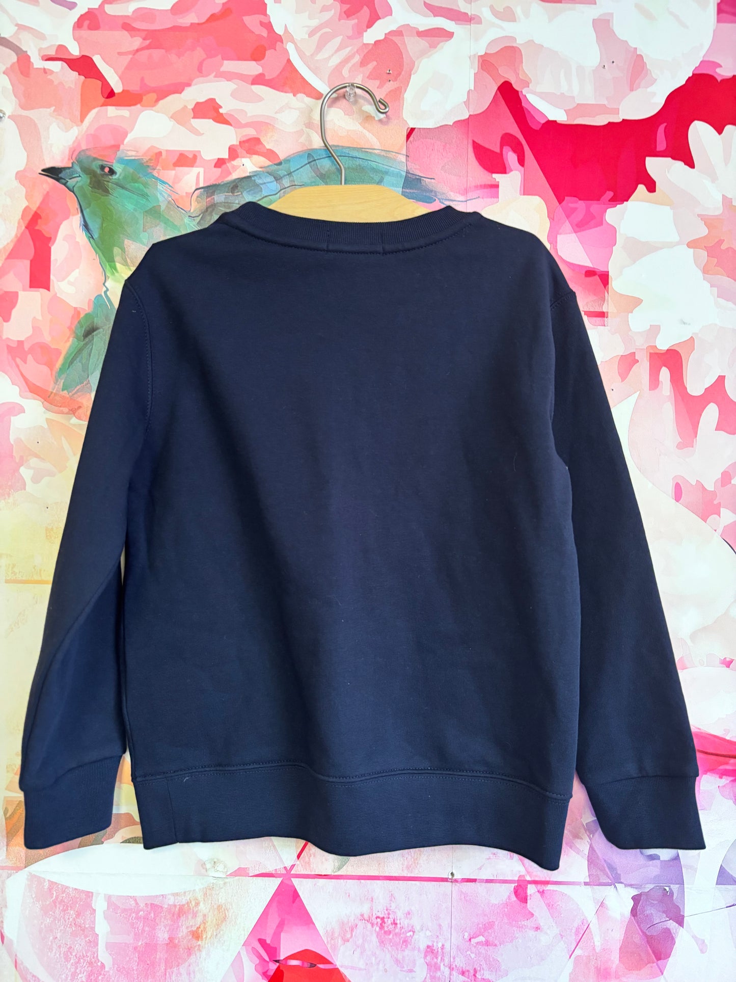 Polo Ralph Lauren navy blue sweatshirt with Polo Bear logo. Size 6