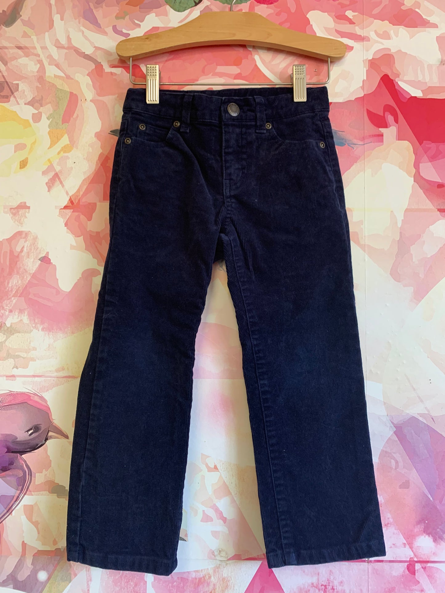Janie & Jack navy blue straight leg corduroy pants. Size 4T