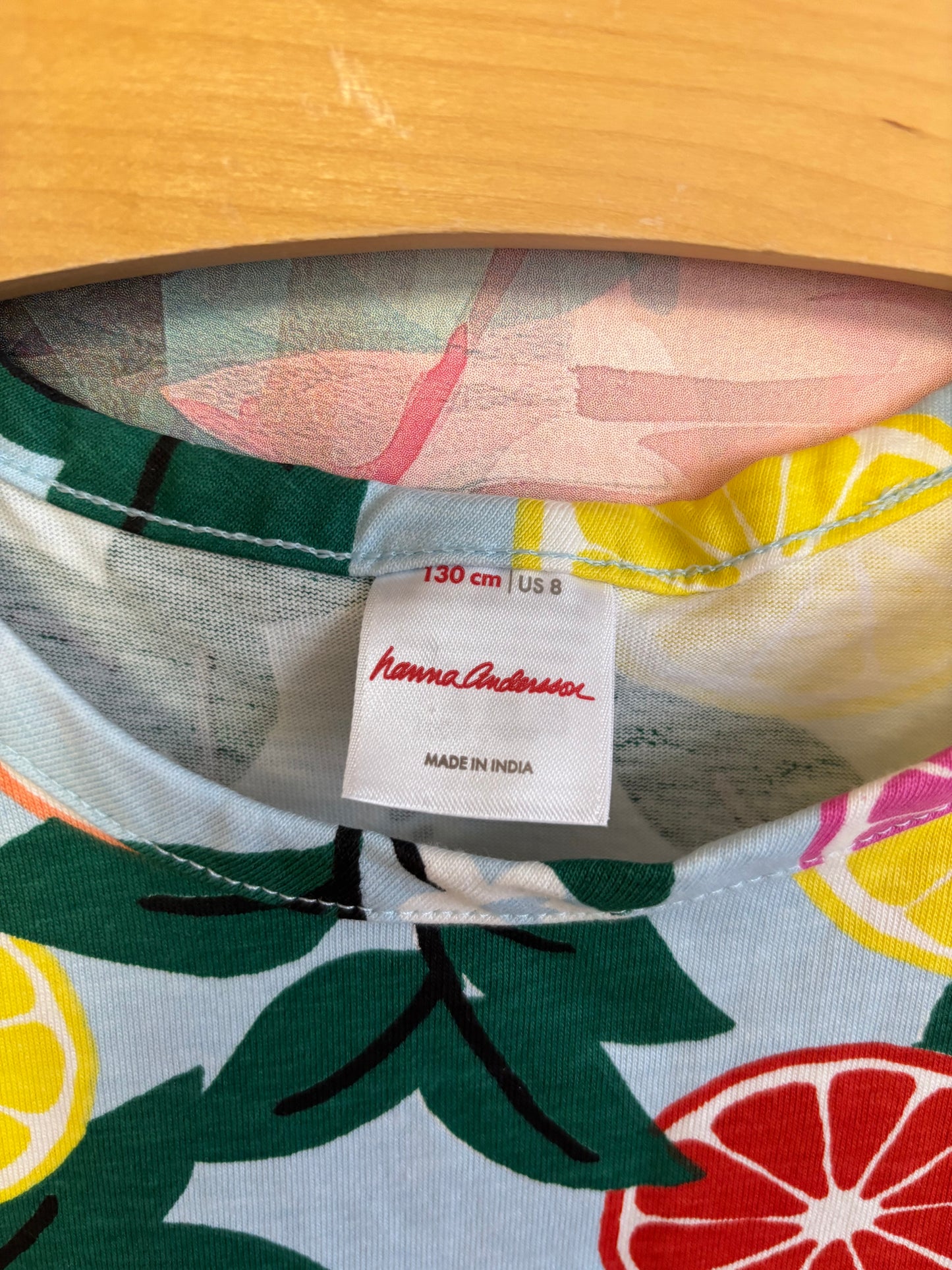 Hanna Andersson colorful sliced fruit tank top. Size 8