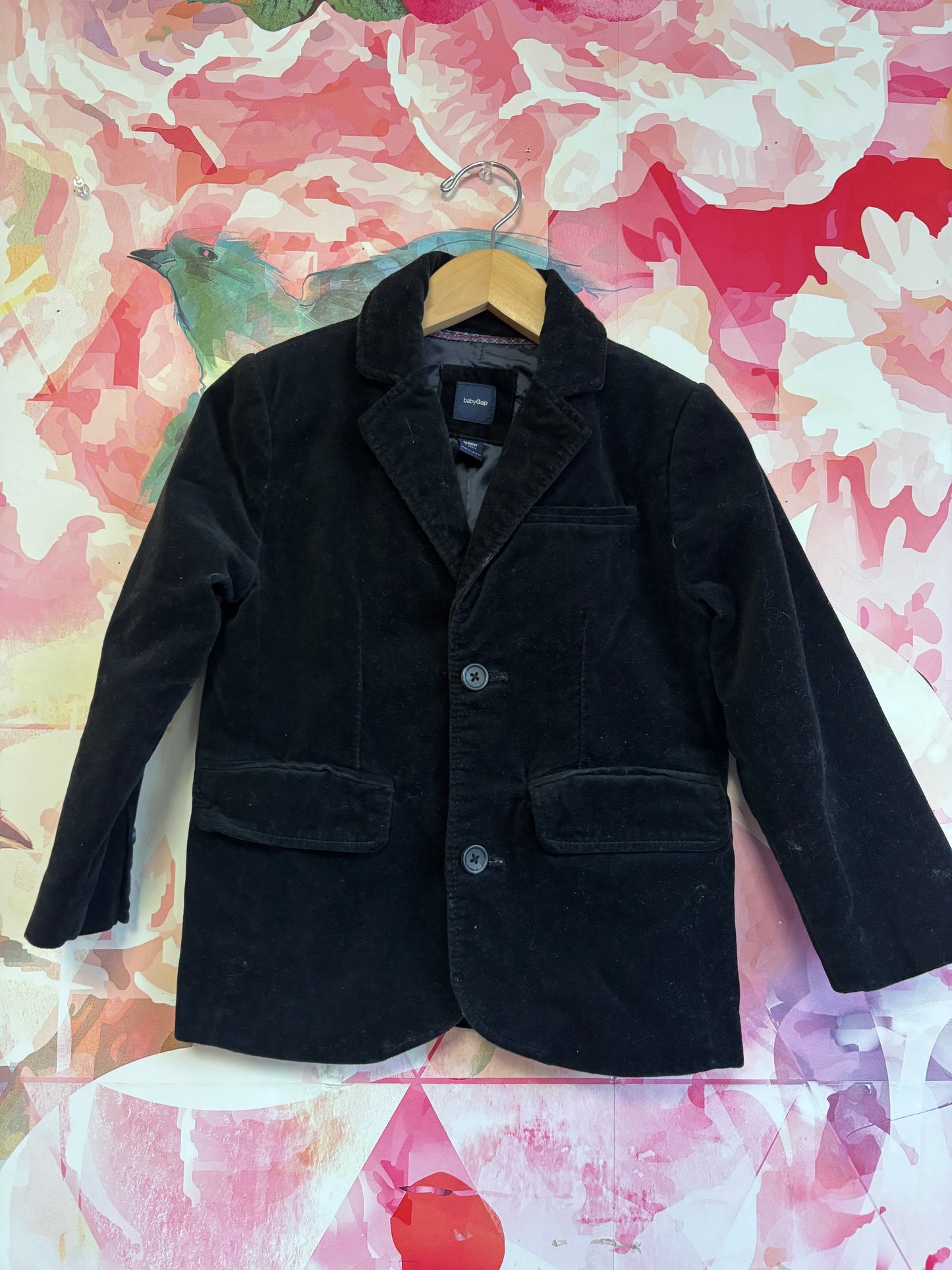 Baby Gap black velvet blazer. Size 5T