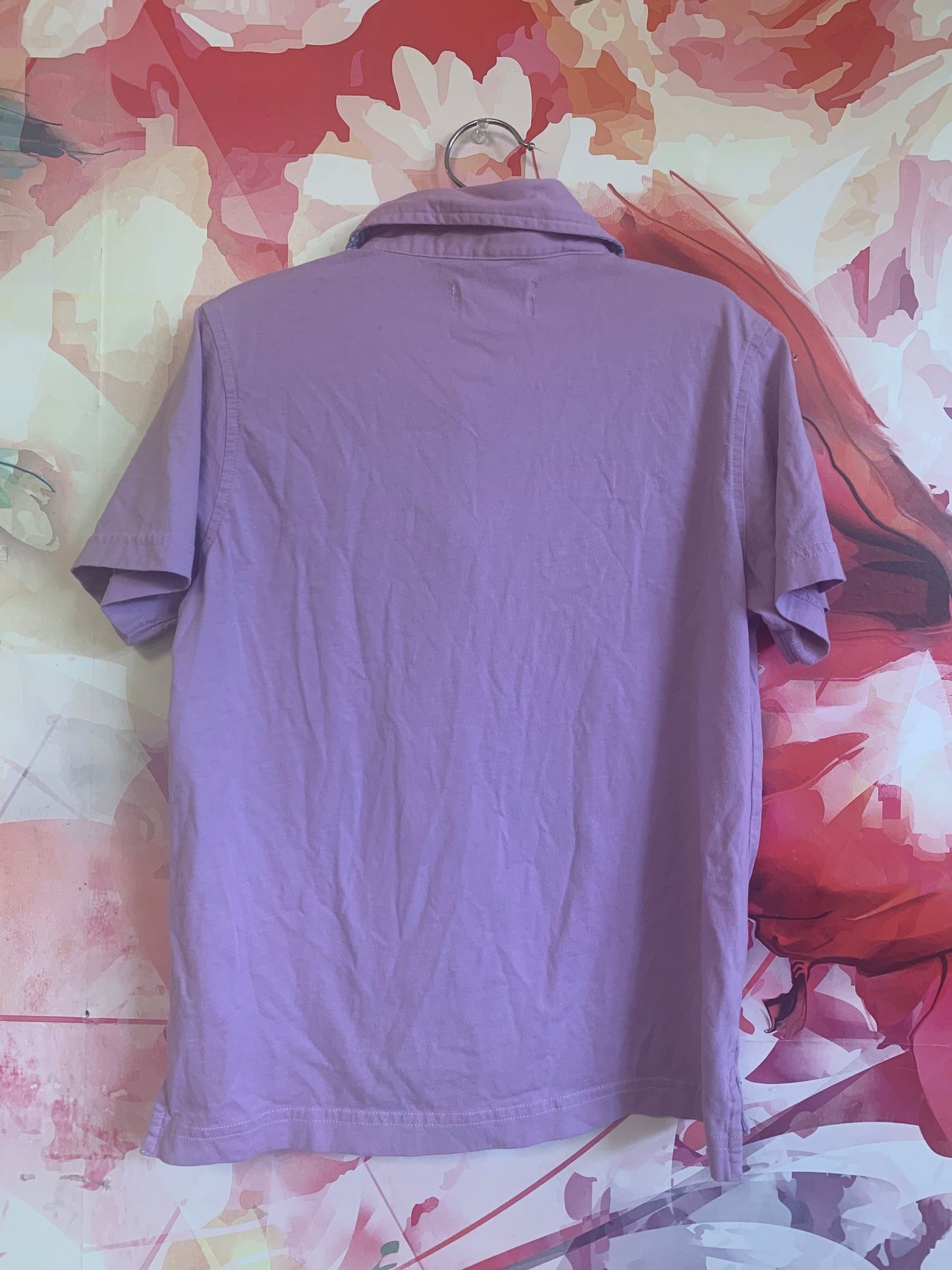 Psycho Bunny purple short sleeve polo. Size 8.