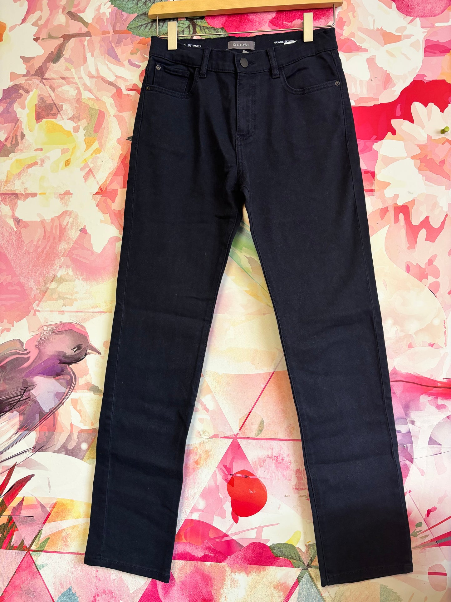 DL 1961 Ultimate navy blue pants. Hawke Skinny style. Size 16