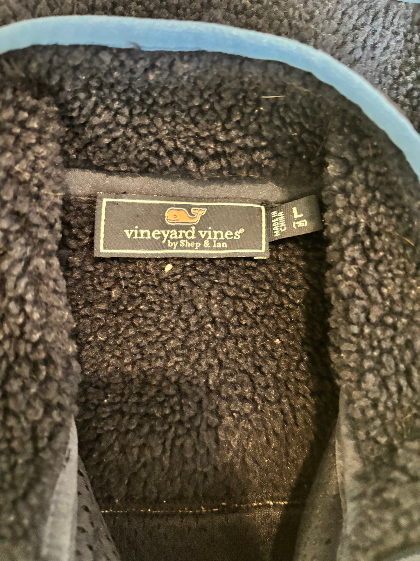 Vineyard Vines Fleece Vest. Navy Blue. Size 16T.