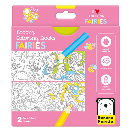 Banana Panda - Looong Coloring Books I Love Coloring Fairies 4+ /set of 2