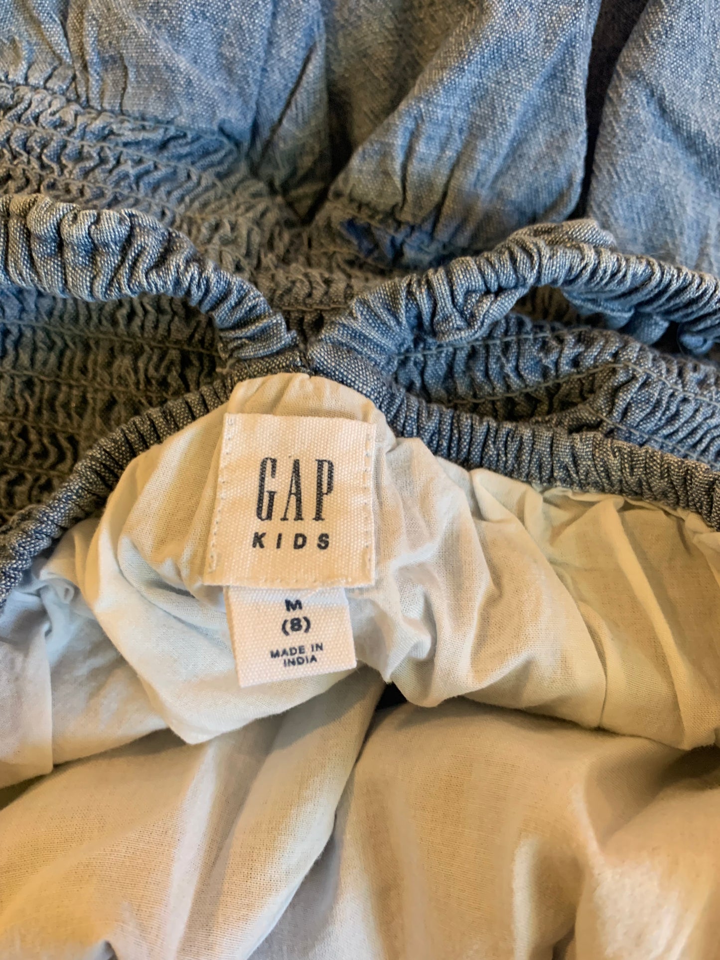 Gap Kids blue romper with pockets. Size 8