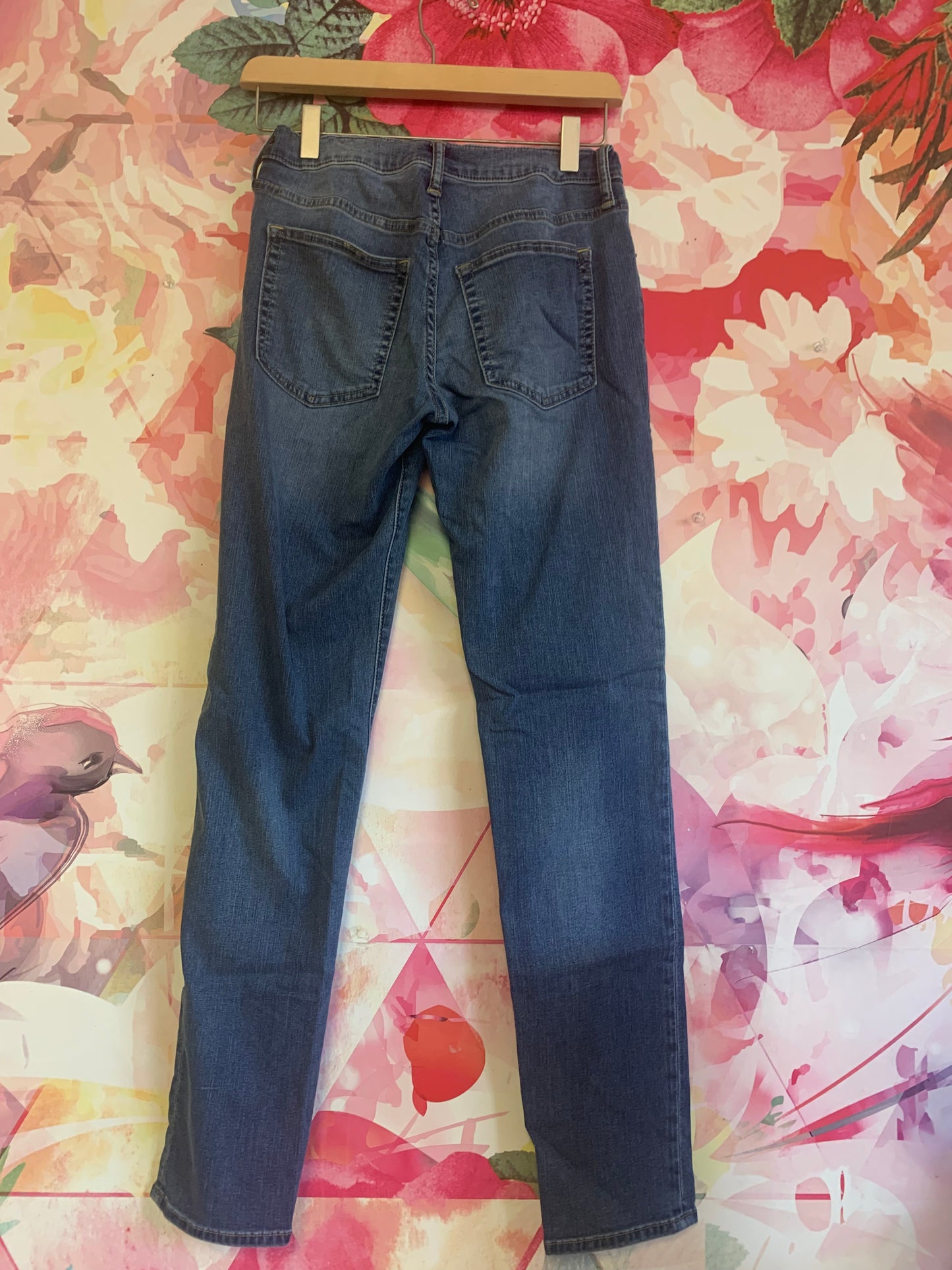 Gap blue jeans with adjustable waist. Size 16.