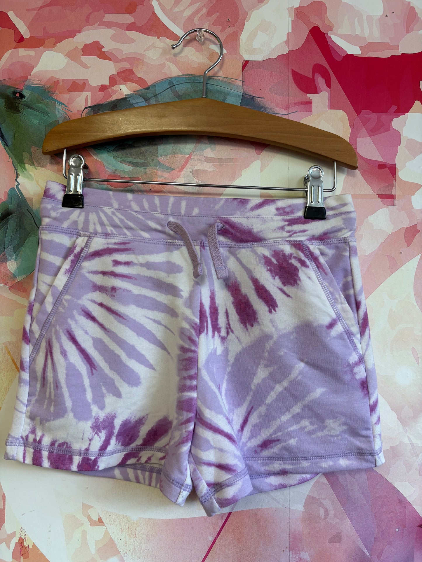32 Degrees Cool purple tie dye athletic shorts. Size 7/8