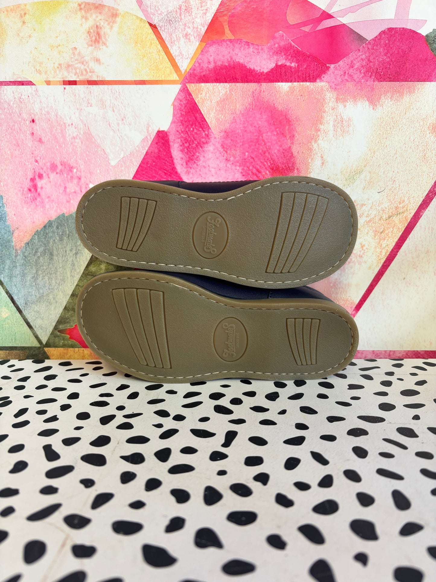 Footmates. Heather. Mary Janes. Navy Blue. New In Box. Size 11.5L.