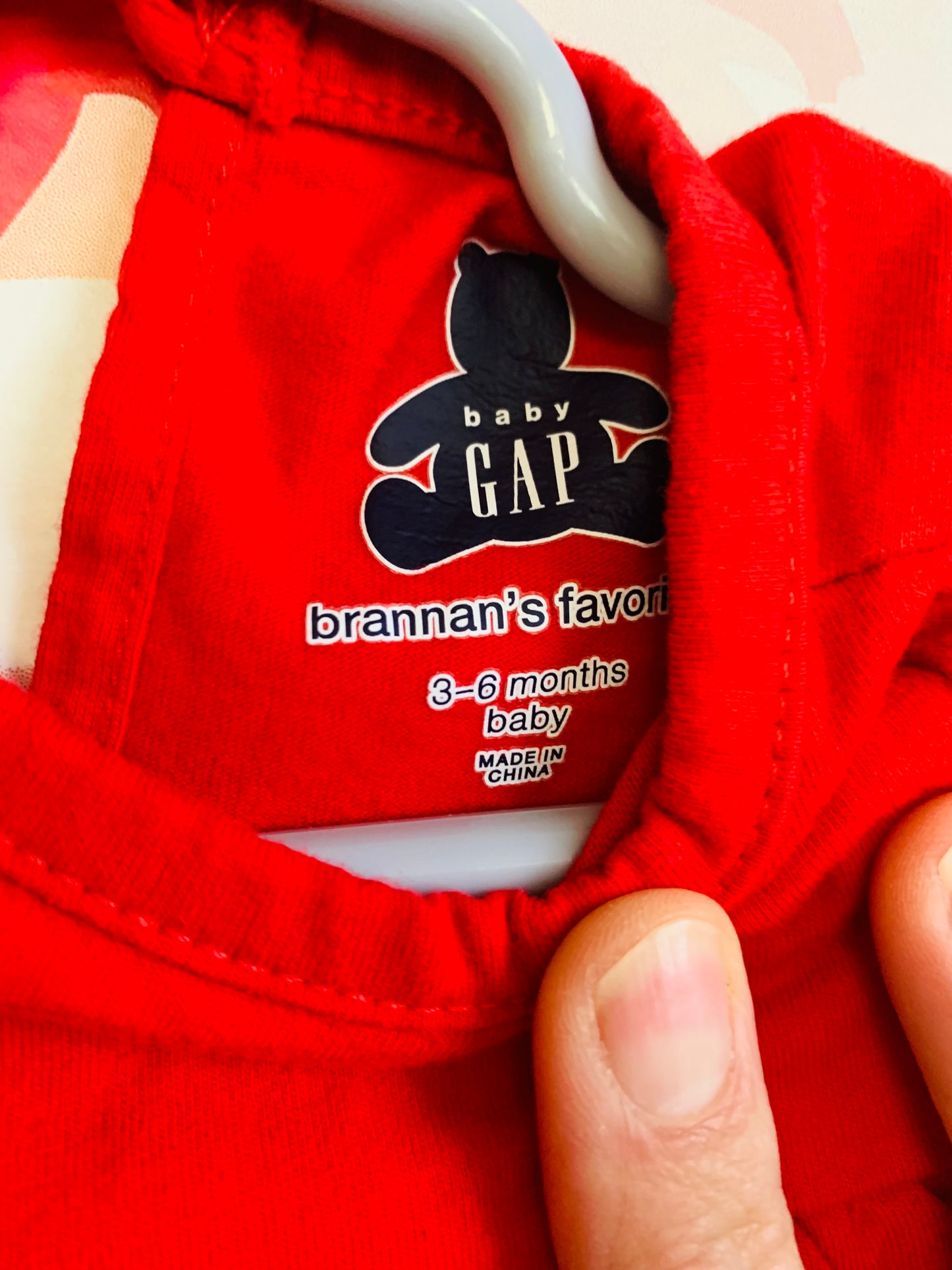 Baby Gap red long sleeve top and Zara blue long sleeve top. Size 3-6m