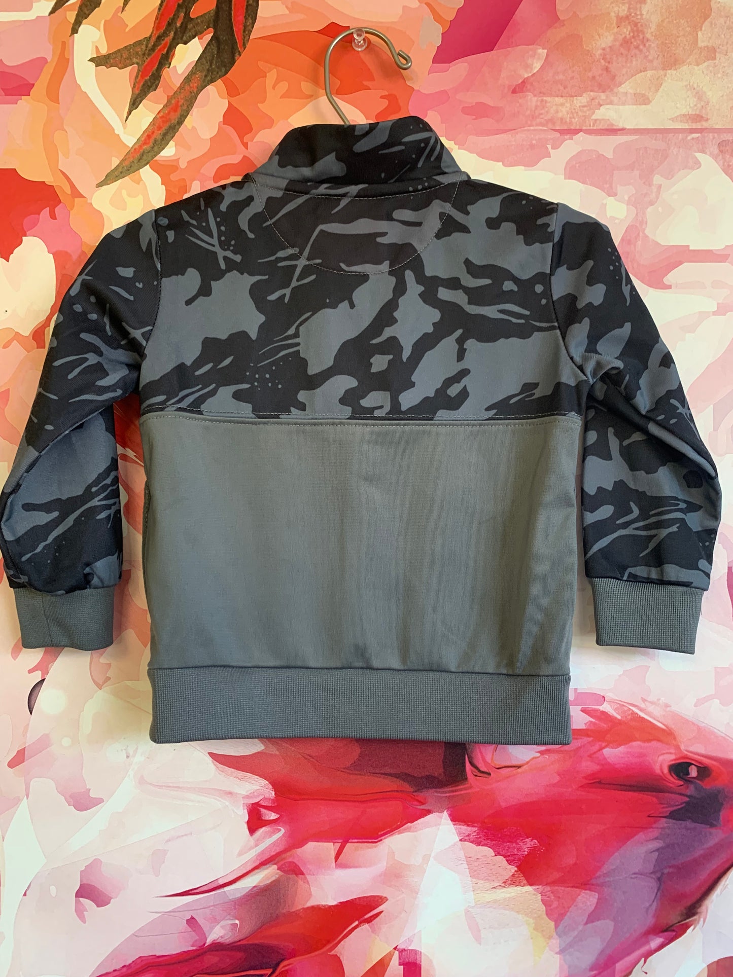 Nike grey & orange athletic jacket. Size 18m