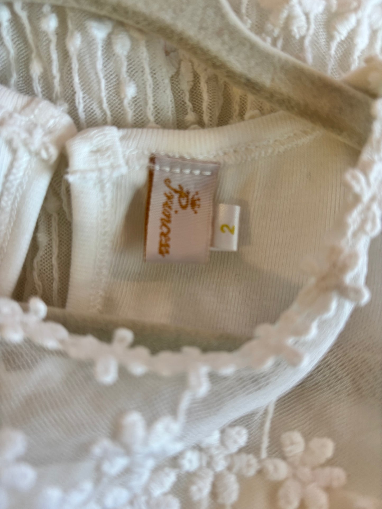 Princess Daliana Halli Tiered Embroidered Flower Girl Dress. Size 2T.