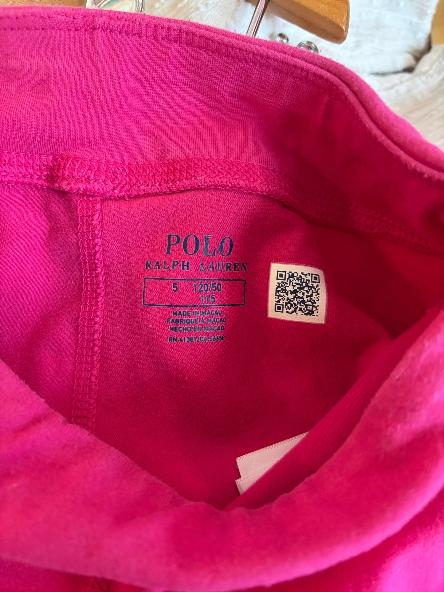 Polo Ralph Lauren bright pink pants. Size 5T.