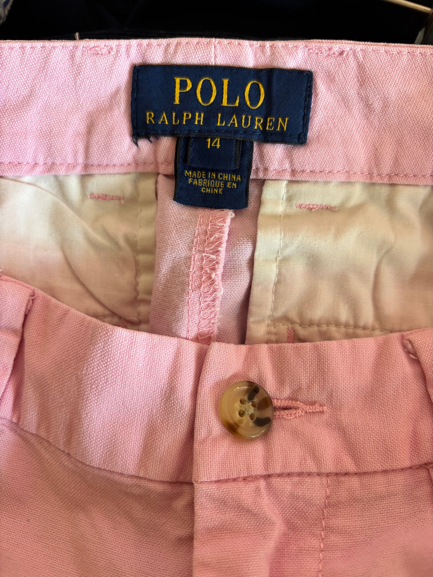 Polo Ralph Lauren Pink Shorts. Size 14T.