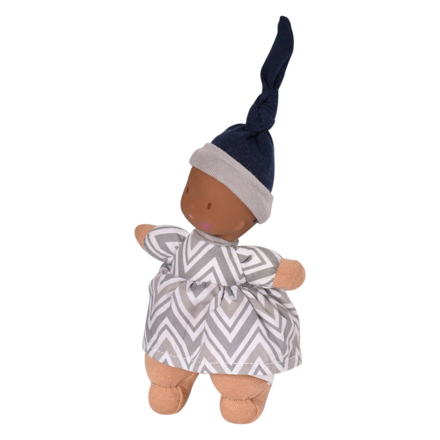 Tikiri Toys LLC - Precious Dark Skin Doll with Rubber Head