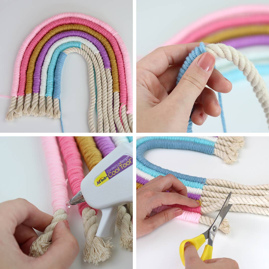 Doodle Hog - DIY Rainbow Yarn Bedroom Decor (Nursery Decor)