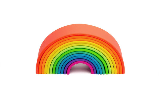 dëna - USA - Large Neon Rainbow Silicone Classic Toy for Kids TTPuzzle