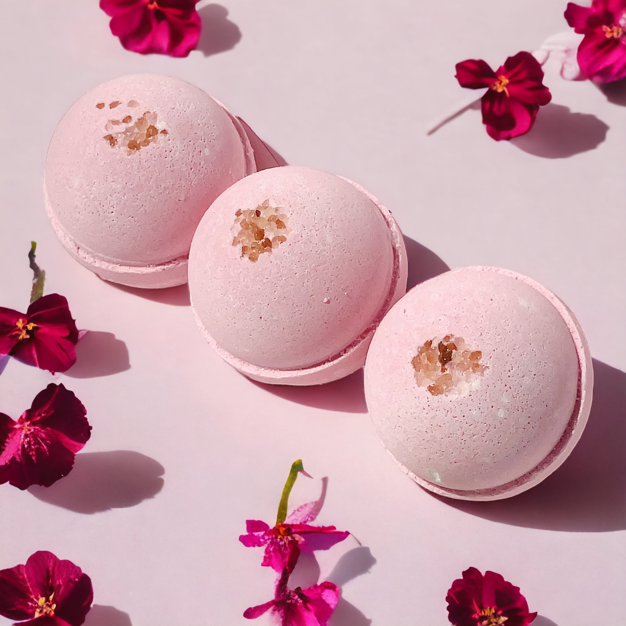Pure Drop - Cherry Blossom and Himalayan Salt Bath Bomb - 8oz