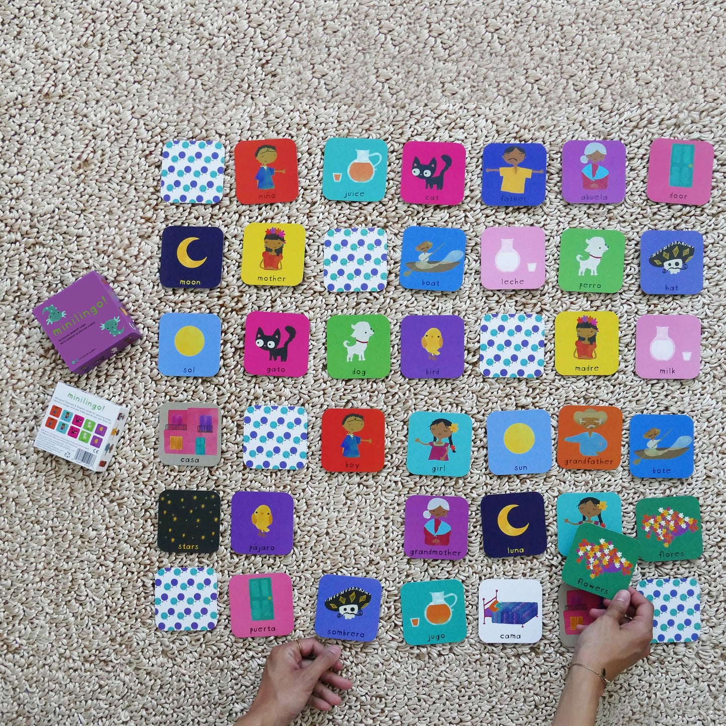 Minilingo, Spanish/English Card Game