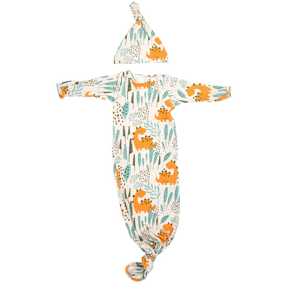 Three Little Tots - Dinosaur Knotted Gown