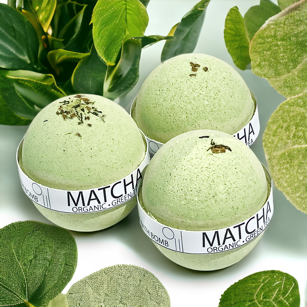 Pure Drop - Organic Matcha Greentea Bath Bomb - 8oz