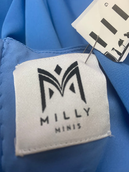 Milly Minis blue halter swing dress. Size 10.