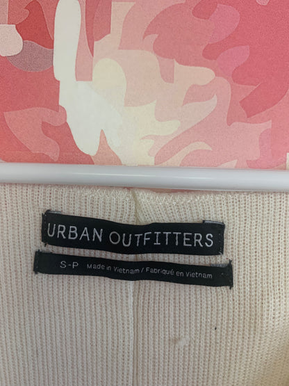 Urban Outfitters cream over-sized ribbed V-neck pullover. Adult Size Small.