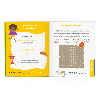 Worldwide Buddies - Around the World Activity Book | Summer Activities for Kids