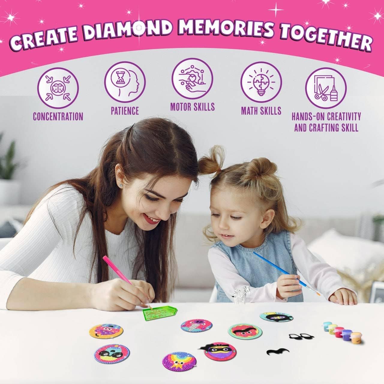 Doodle Hog - Canvas & Diamond Paint Magnet Kit