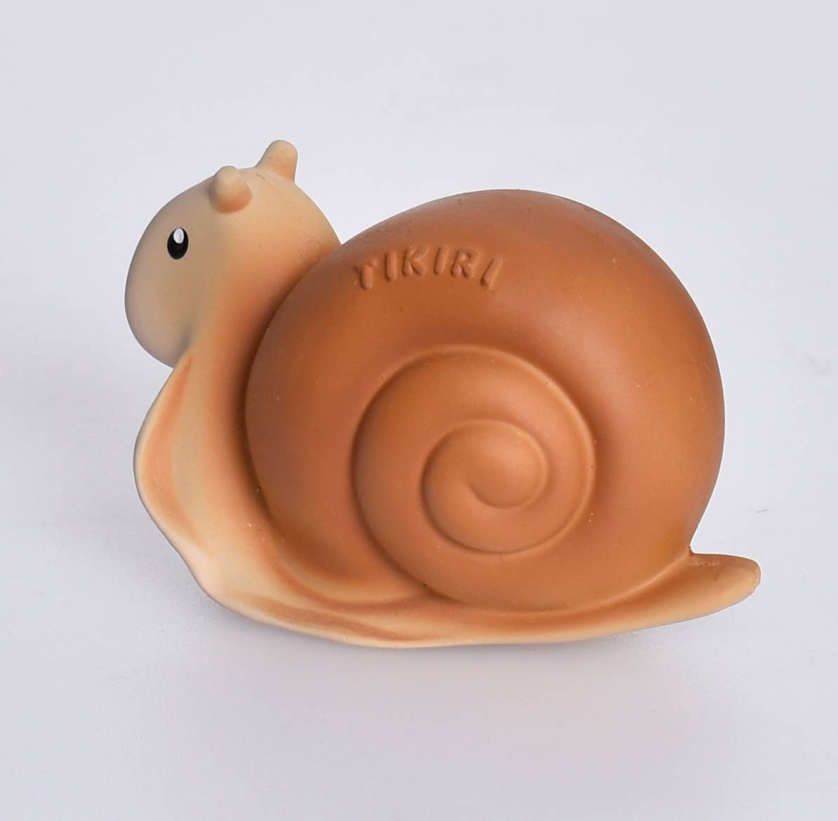 Tikiri Toys LLC - Snail Natural Rubber Teether, Rattle & Bath Toy