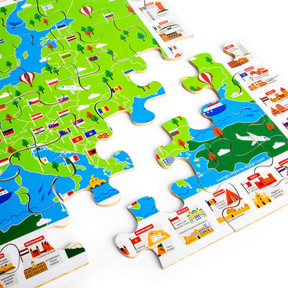 Bigjigs Toys - European Landmarks Floor Puzzle