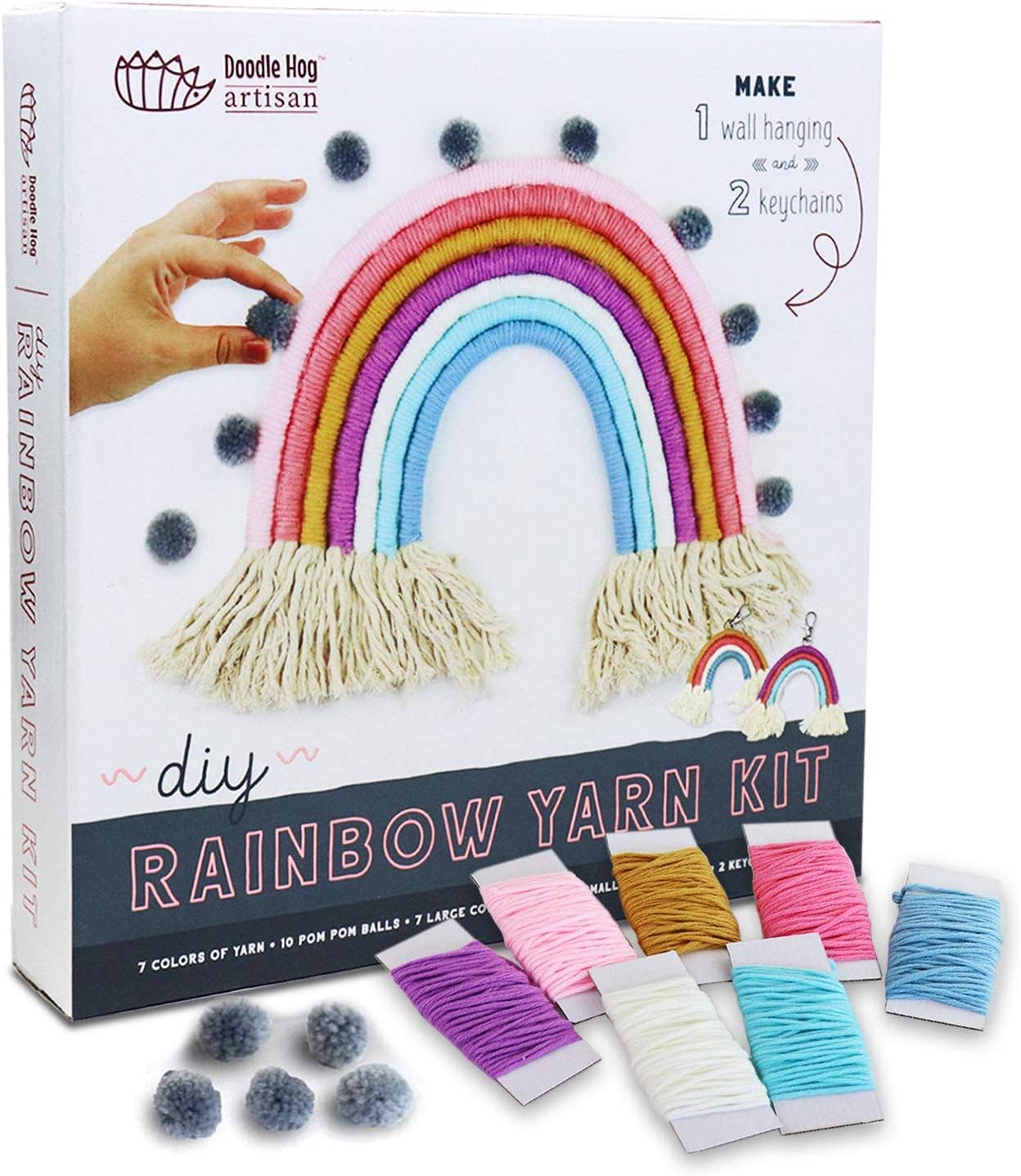Doodle Hog - DIY Rainbow Yarn Bedroom Decor (Nursery Decor)