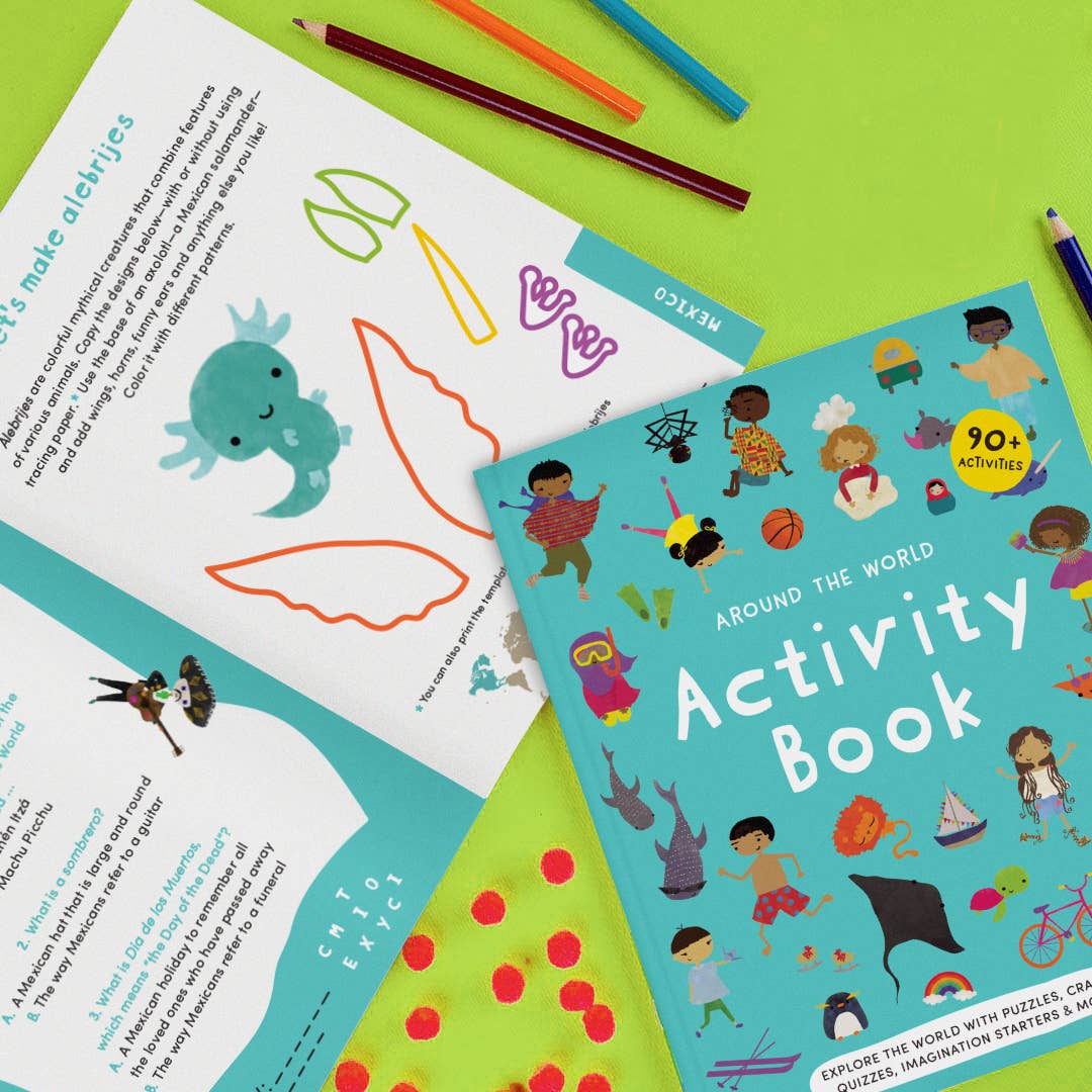 Worldwide Buddies - Around the World Activity Book | Summer Activities for Kids