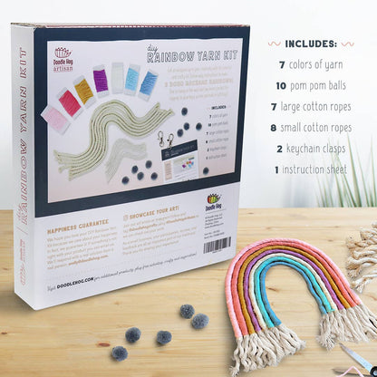 Doodle Hog - DIY Rainbow Yarn Bedroom Decor (Nursery Decor)