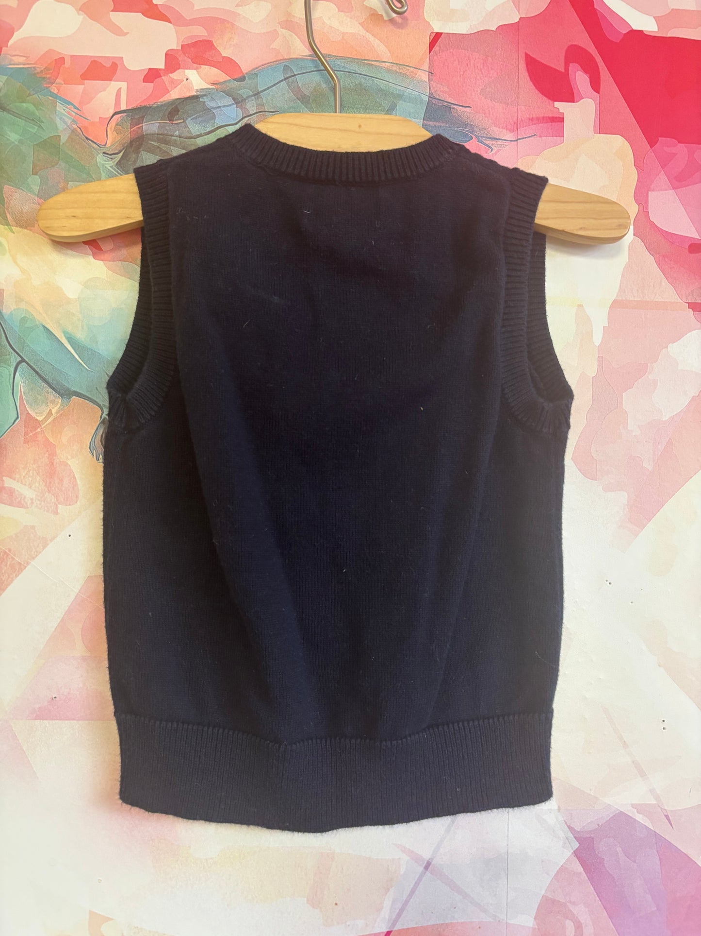 Crewcuts navy blue sweater vest. Size 2T.