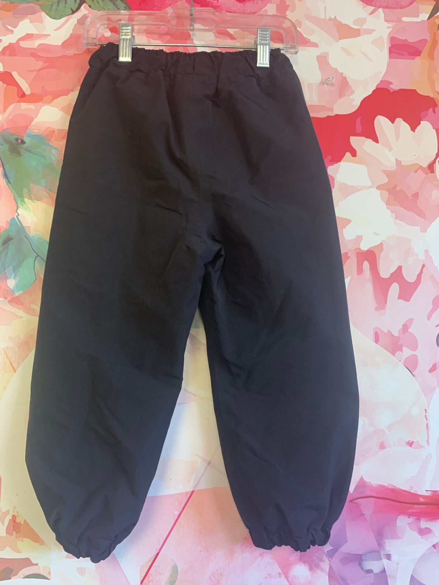 Jan & Jul black snow pants with elastic drawstring waist. Size 3T