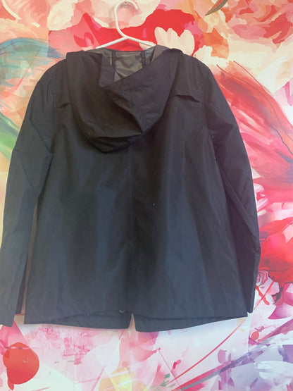 Urban Republic black hooded jacket. Snap closure. Size 8.