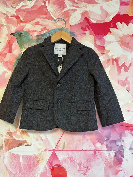 Janie & Jack grey wool blazer. *NEW WITH TAGS* size 3T