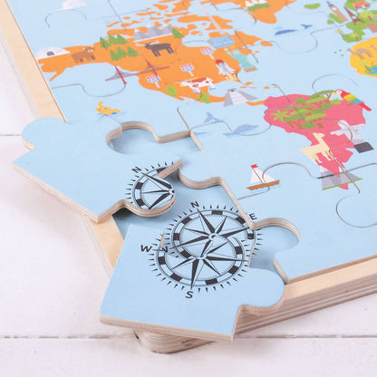 Bigjigs Toys - World Map Puzzle